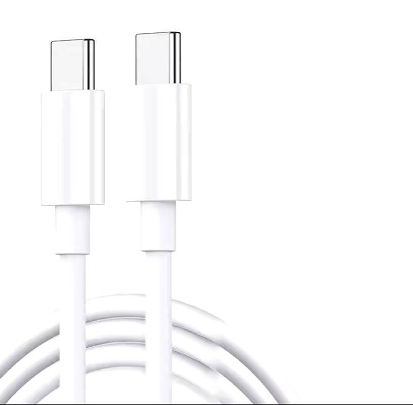 Double End USB C to USB C Cable Battery Charger Cable for Blu7Ive Cordless Automatic Hair Curler Portable Wireless USB Rechargeable Auto Rotating Ceramicwand Curling Iron/Xiaomi Mi Redmi 9 10 Pro 10S